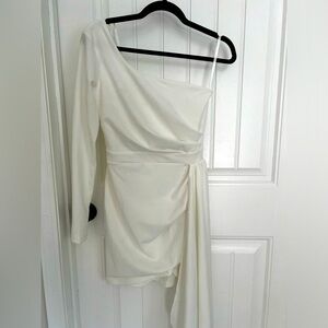 Windsor asymmetrical white dress